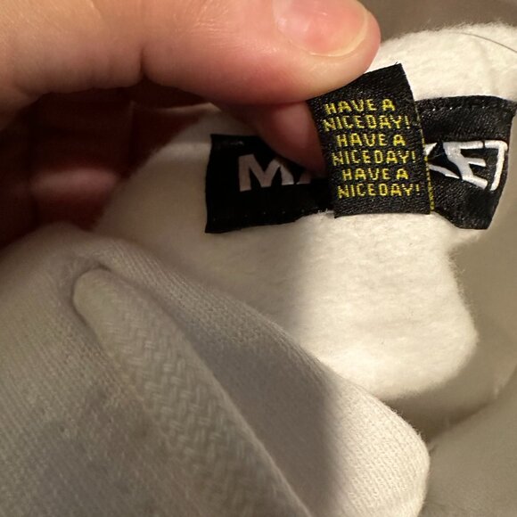 Market Studios White Purple Hoodie Sweatshirt, NWT, Size Large Men - Picture 7 of 7